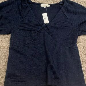 Cutes navy loft top new with tags